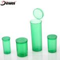 19DR Medicine pop top vials green squeeze top containers, plastic squeeze bottle